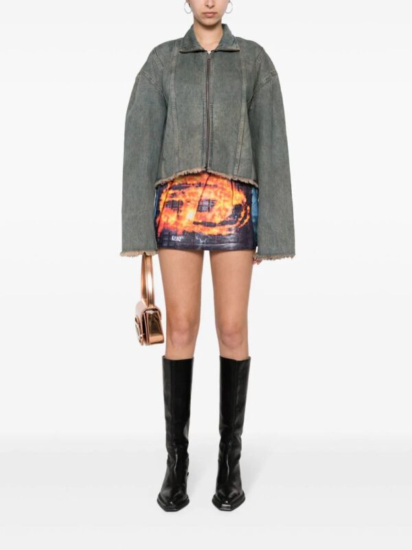 Diesel  Oval D-print mini skirt - Image 2