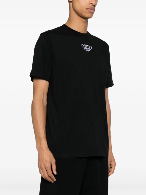 Off-White  Bandana Arrow Skate cotton T-shirt - Image 4