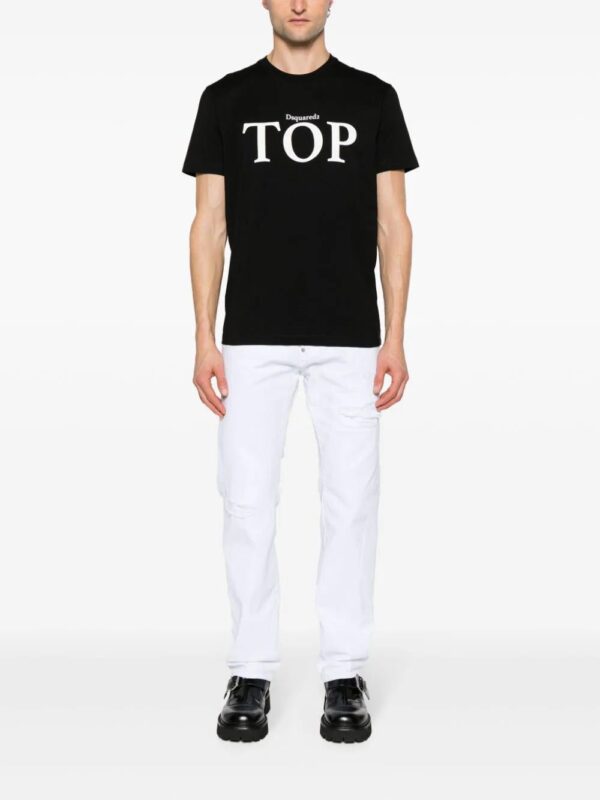 DSQUARED2  slogan-print cotton T-shirt - Image 2