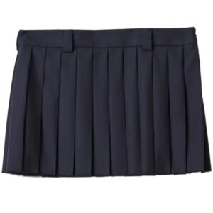 Miu Miu  pleated wool miniskirt