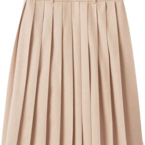 Miu Miu  pleated velour midi skirt