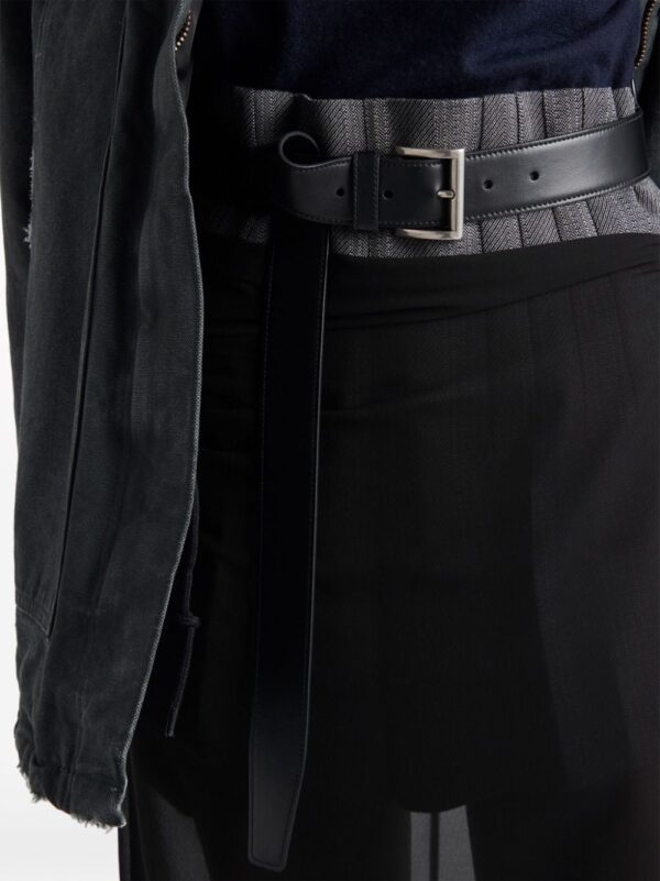 Prada  semi-sheer midi pencil skirt - Image 4