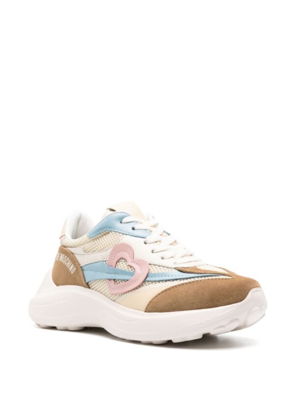 Love Moschino heart-patch chunky sneakers - Image 2