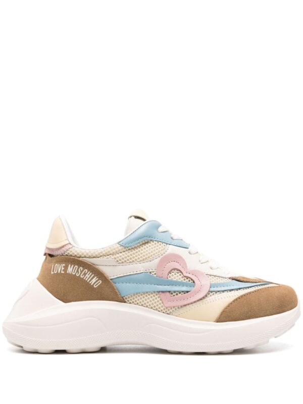 Love Moschino heart-patch chunky sneakers