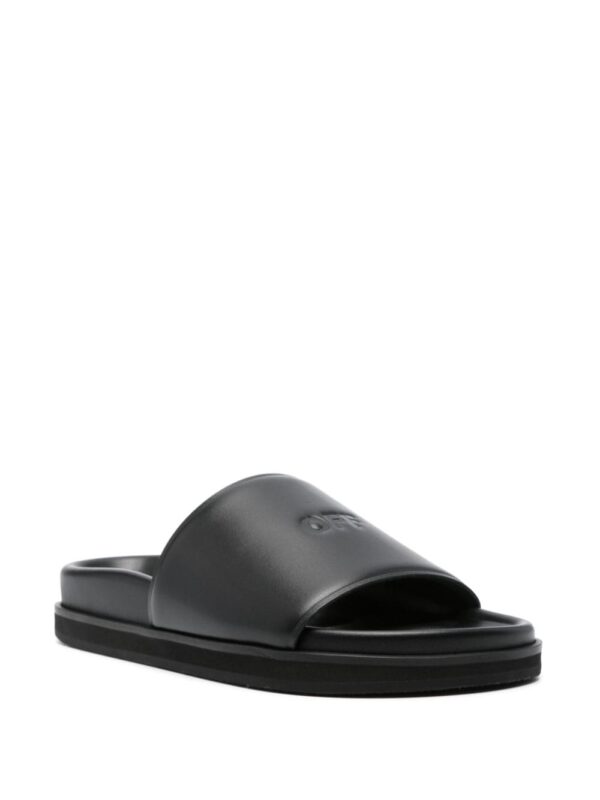 Off-White debossed-logo leather sandals - Image 2