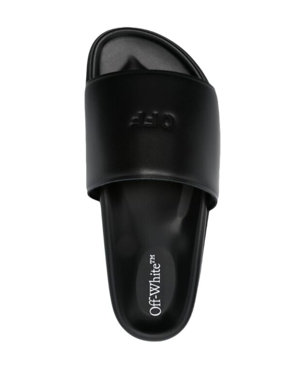 Off-White debossed-logo leather sandals - Image 4