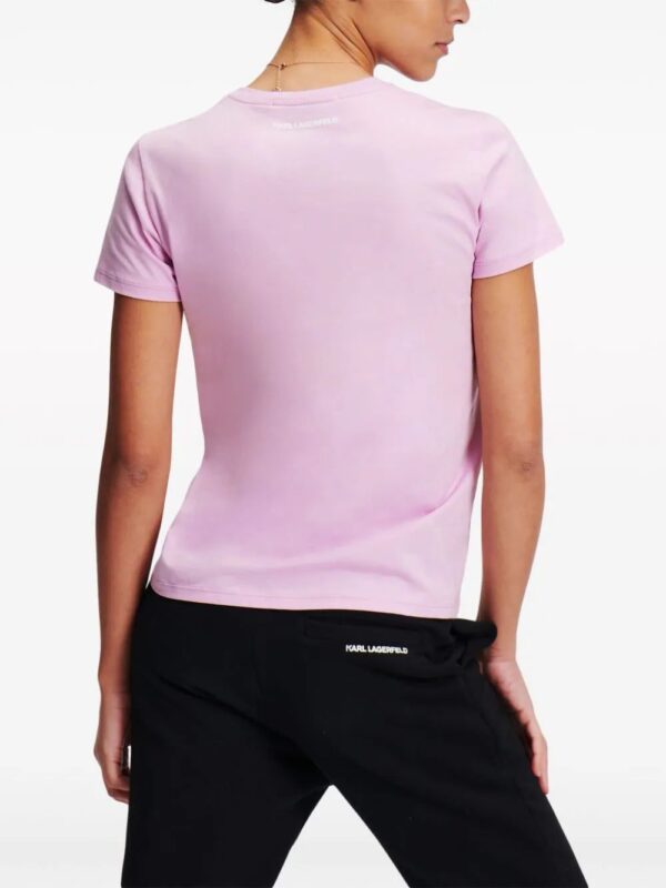 Karl Lagerfeld  Ikonik Karl & Choupette T-shirt - Image 3
