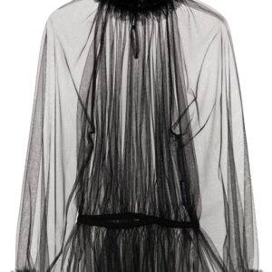 Dolce & Gabbana  ruffle-trim tulle blouse