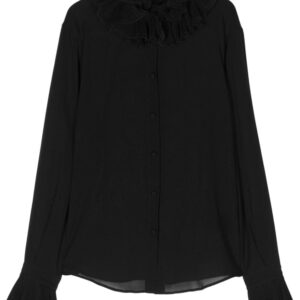 Dolce & Gabbana ruffled-collar chiffon blouse