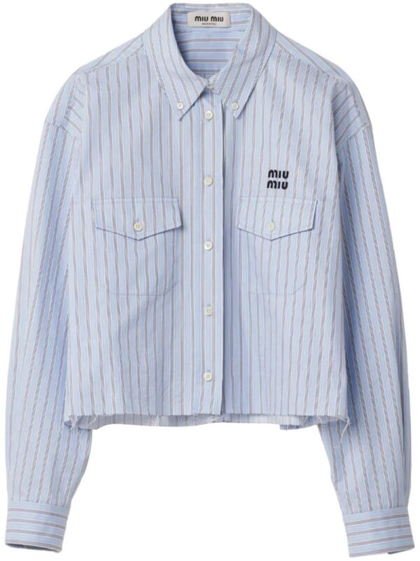 Miu Miu  striped cotton shirt