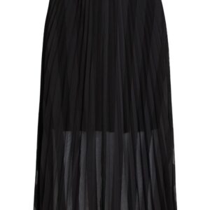 Karl Lagerfeld  pleated mesh midi skirt