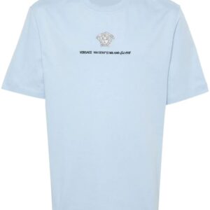 Versace Medusa Head-embroidered cotton T-shirt