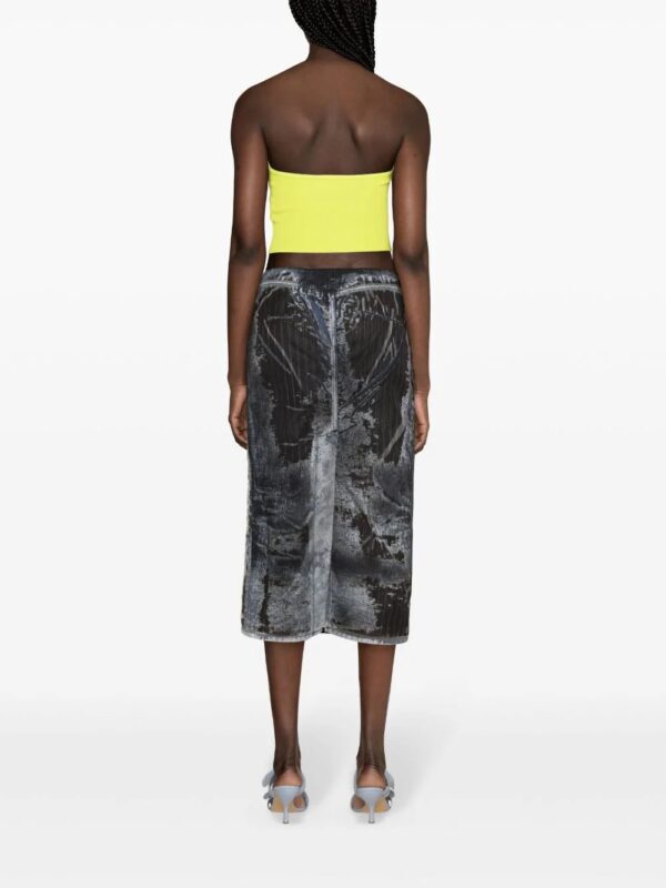 Diesel  De-Pra-Fse1 denim midi skirt - Image 4