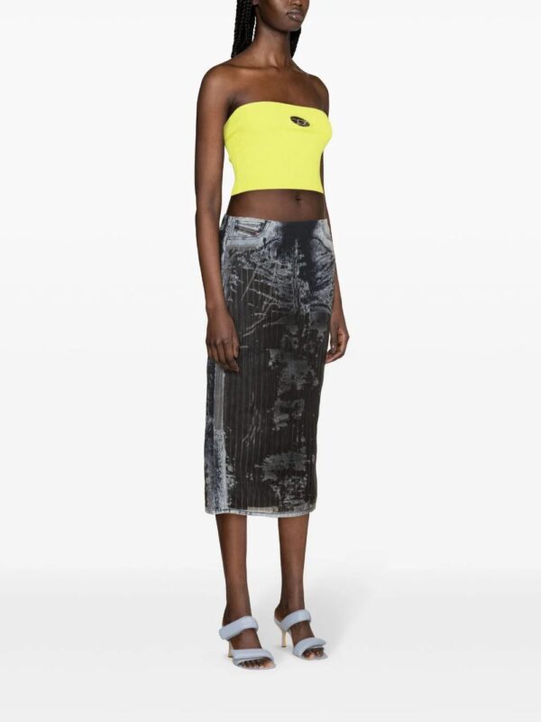 Diesel  De-Pra-Fse1 denim midi skirt - Image 3