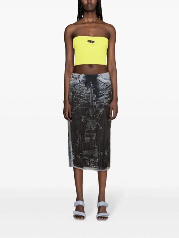 Diesel  De-Pra-Fse1 denim midi skirt - Image 2