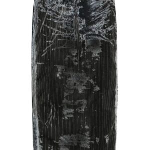 Diesel  De-Pra-Fse1 denim midi skirt