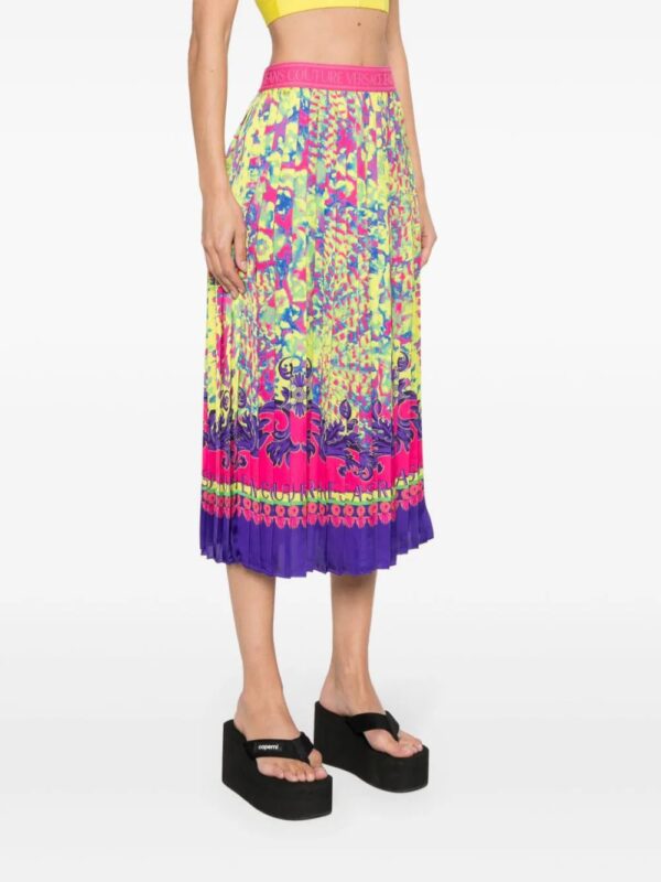Versace Jeans Couture  abstract-print midi skirt - Image 3