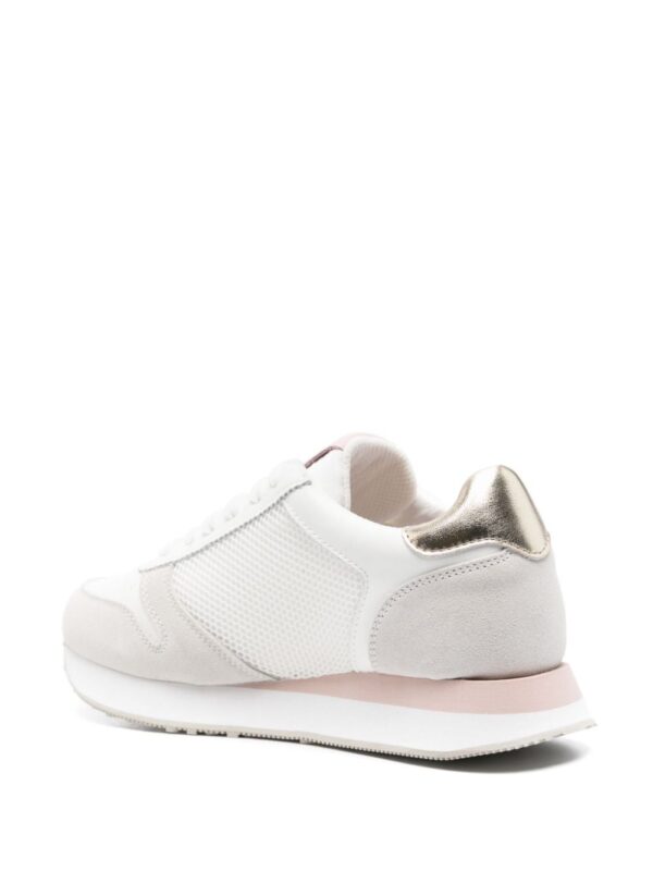 Moschino logo-patch panelled sneakers - Image 3