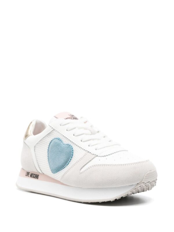 Moschino logo-patch panelled sneakers - Image 2