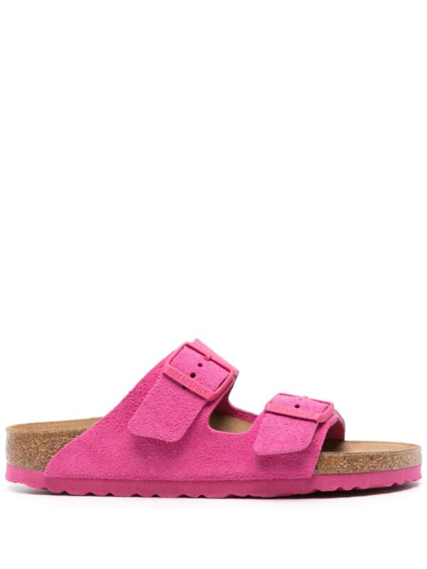 Birkenstock Arizona suede slides