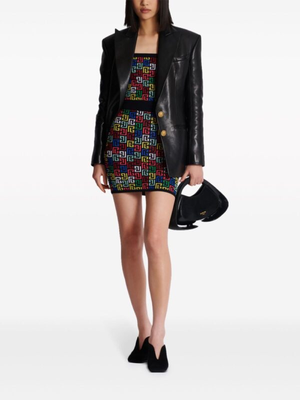 Balmain  PB-intarsia knitted mini skirt - Image 2
