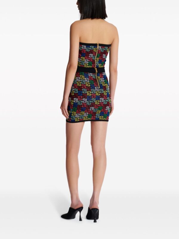 Balmain  PB-intarsia knitted mini skirt - Image 4