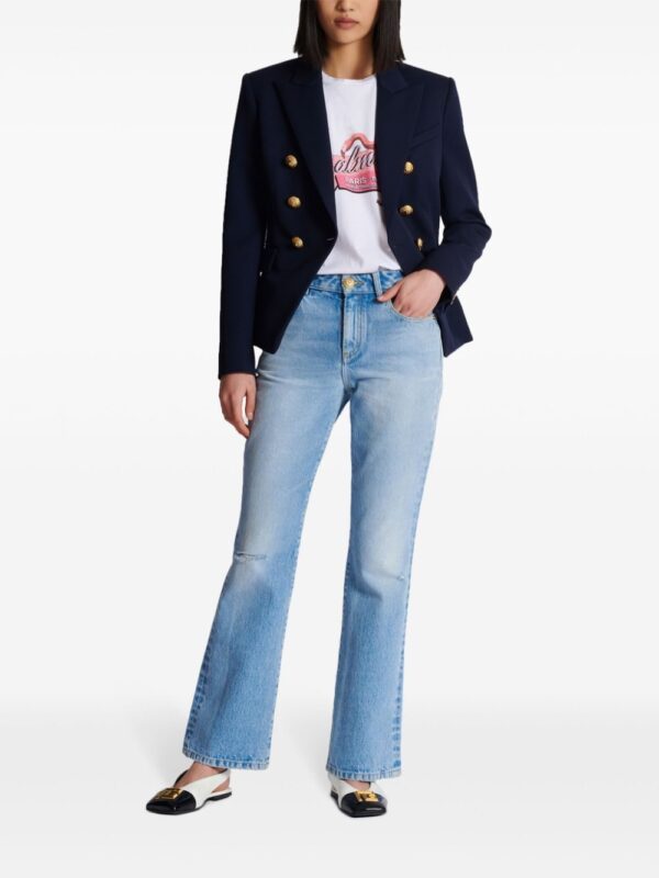 Balmain Flamingo-print cotton T-shirt - Image 2