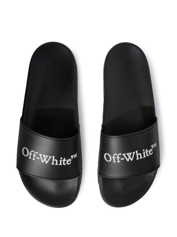 Off-White Bookish logo-print slides - Image 4