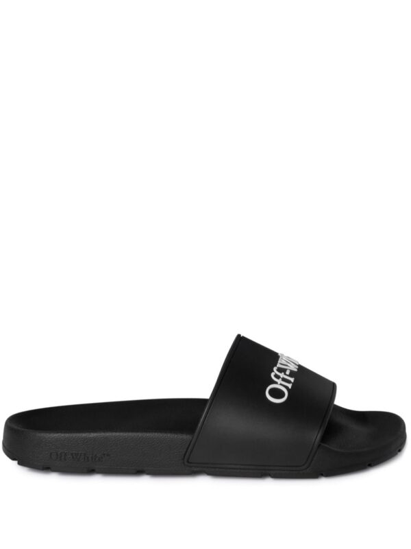 Off-White Bookish logo-print slides