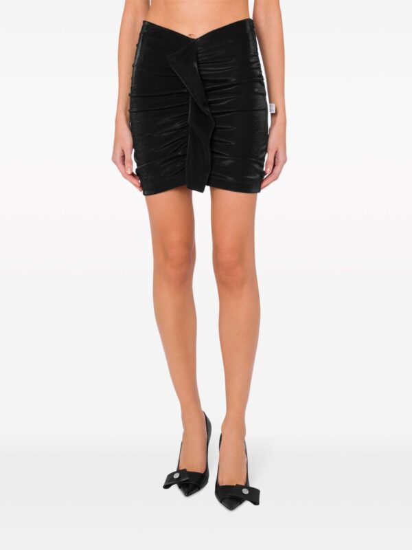 MOSCHINO JEANS  asymmetric ruched miniskirt - Image 2