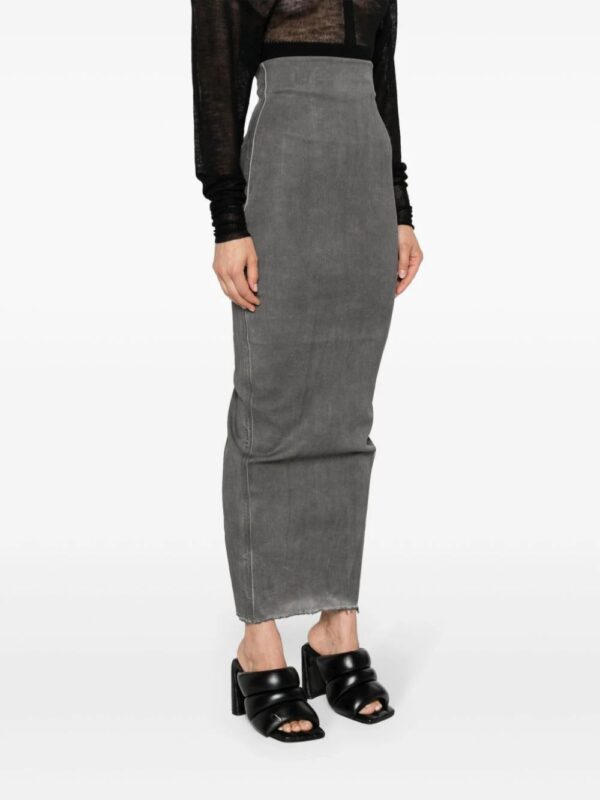 Rick Owens  Dirt Pillar maxi pencil skirt - Image 3