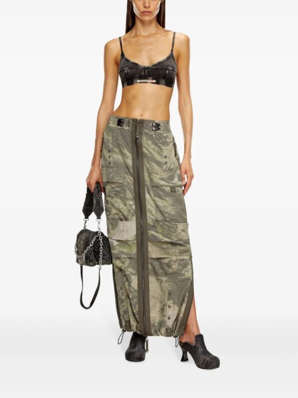 Diesel  O-Crep-N1 maxi skirt - Image 2