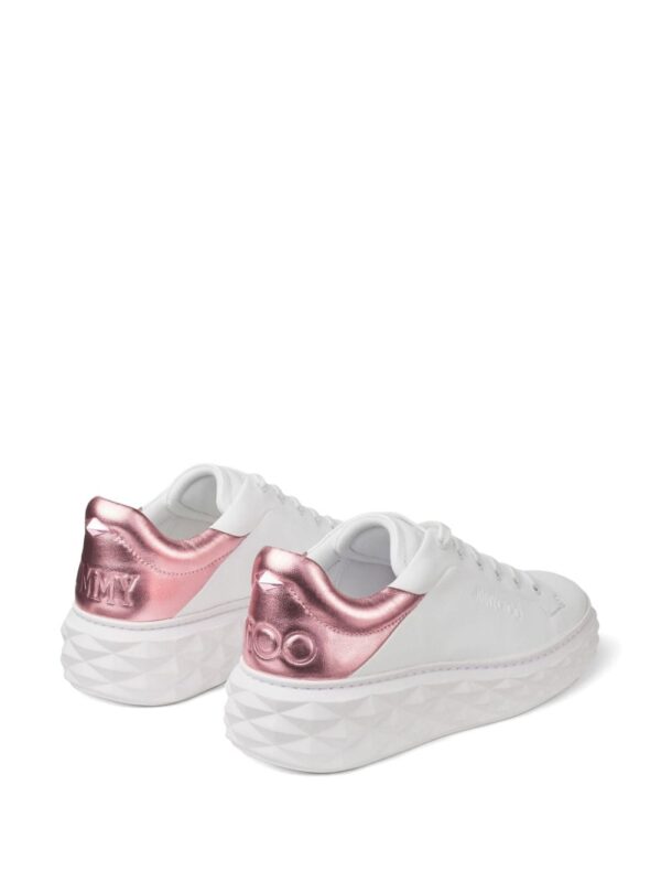 Jimmy Choo Diamond Maxi metallic-effect sneakers - Image 3