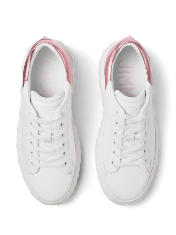 Jimmy Choo Diamond Maxi metallic-effect sneakers - Image 5