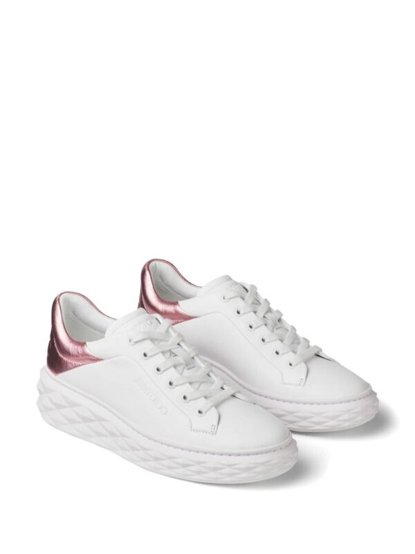 Jimmy Choo Diamond Maxi metallic-effect sneakers - Image 2