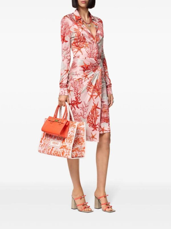 Versace  Barocco Sea gathered midi skirt - Image 2