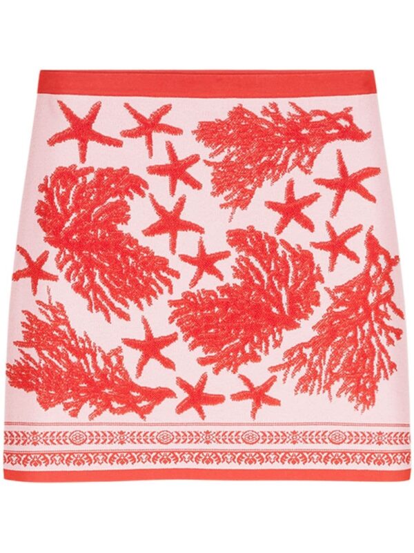 Versace  Barocco Sea knitted miniskirt