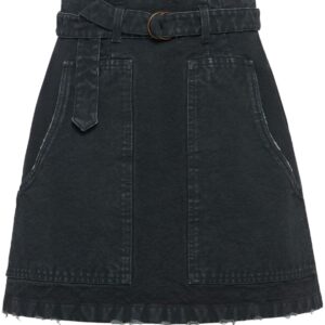 Prada  A-line denim miniskirt