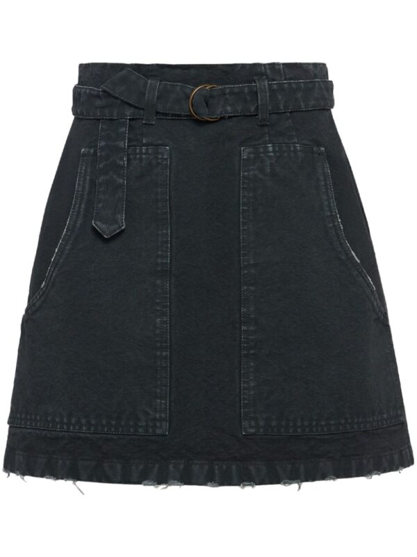 Prada  A-line denim miniskirt
