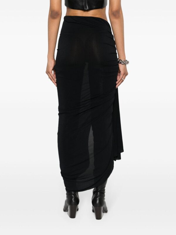 Rick Owens Lilies  Fog asymmetric draped skirt - Image 4