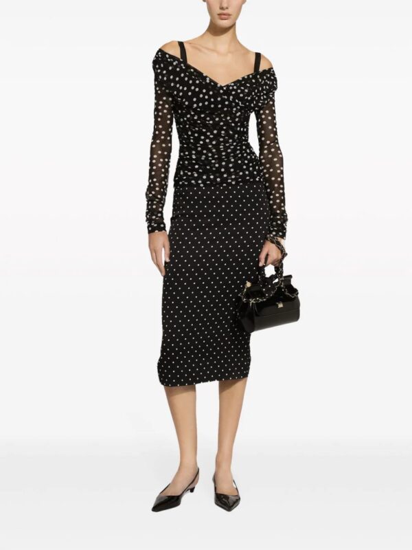 Dolce & Gabbana  polka-dot pencil skirt - Image 2