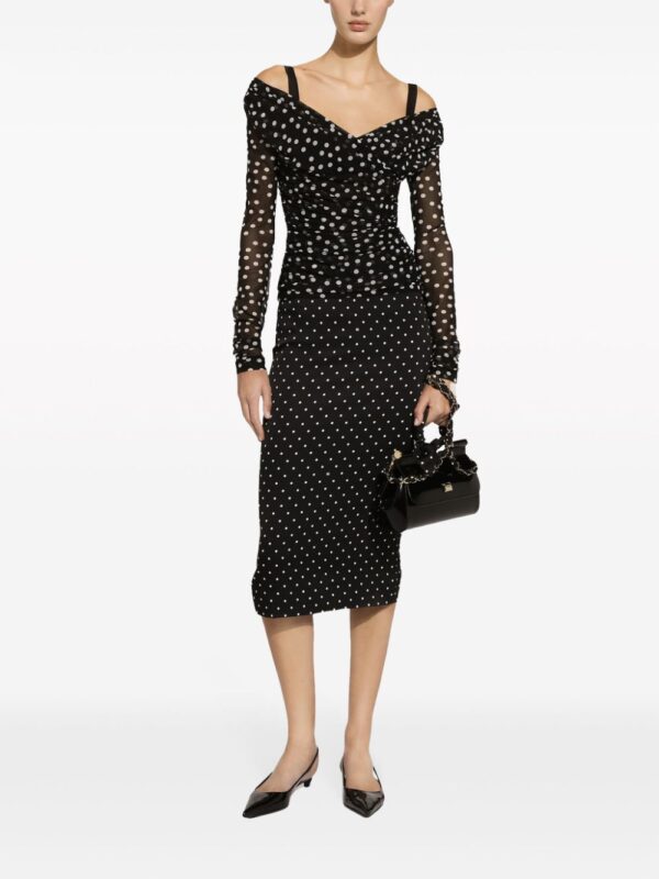 Dolce & Gabbana  polka-dot pencil skirt - Image 2