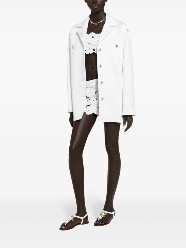 Dolce & Gabbana  floral-embroidery miniskirt - Image 2