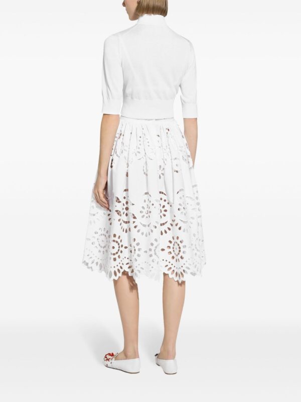 Dolce & Gabbana  scallop cut-out skirt - Image 4