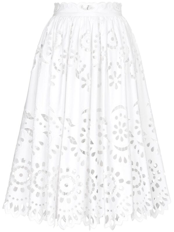 Dolce & Gabbana  scallop cut-out skirt