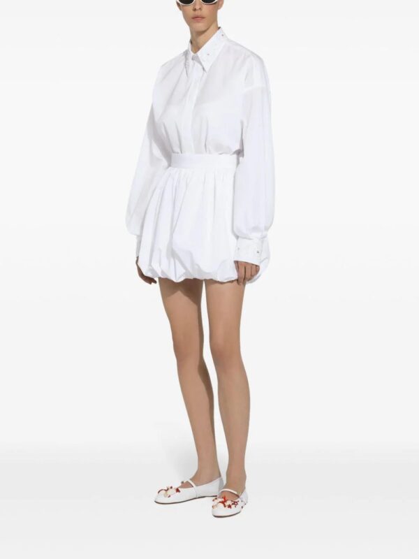 Dolce & Gabbana  bubble-silhouette cotton miniskirt - Image 3