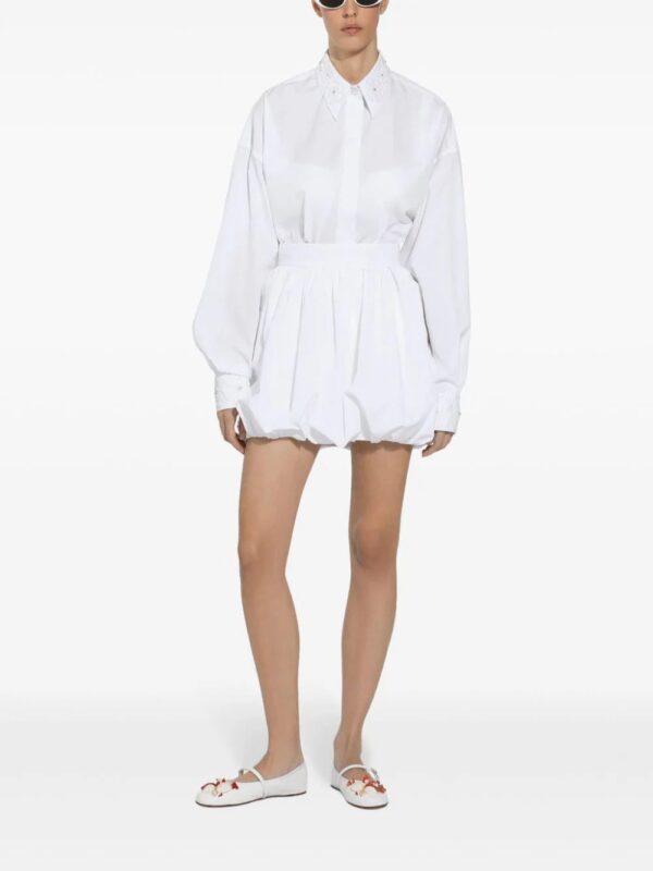 Dolce & Gabbana  bubble-silhouette cotton miniskirt - Image 2