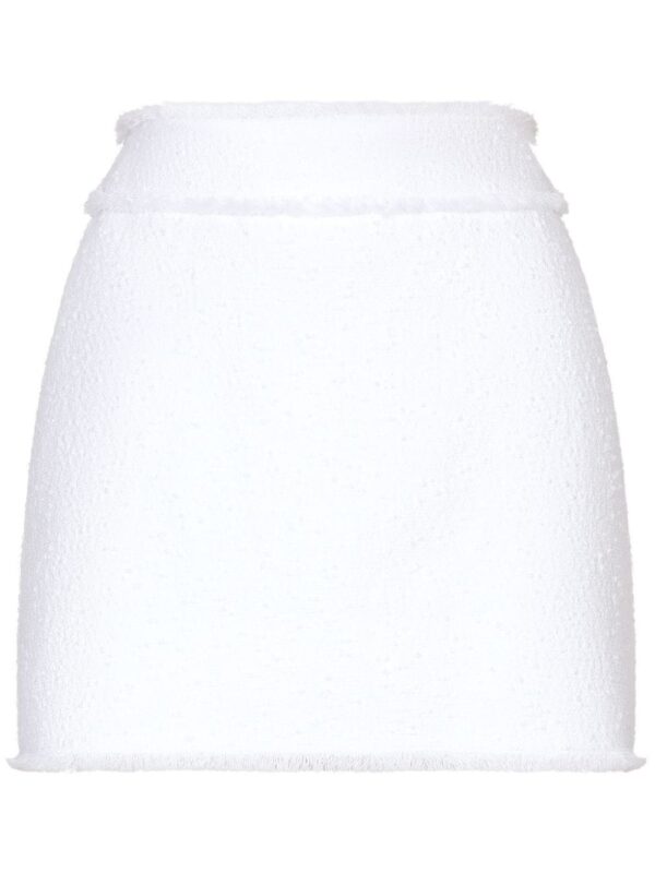 Dolce & Gabbana  A-line tweed mini skirt