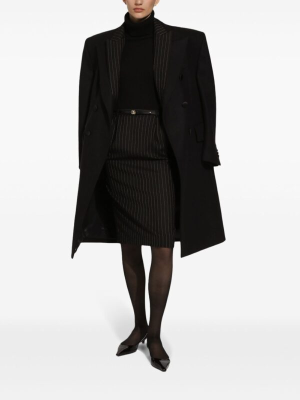 Dolce & Gabbana  pinstripe-pattern wool skirt - Image 3