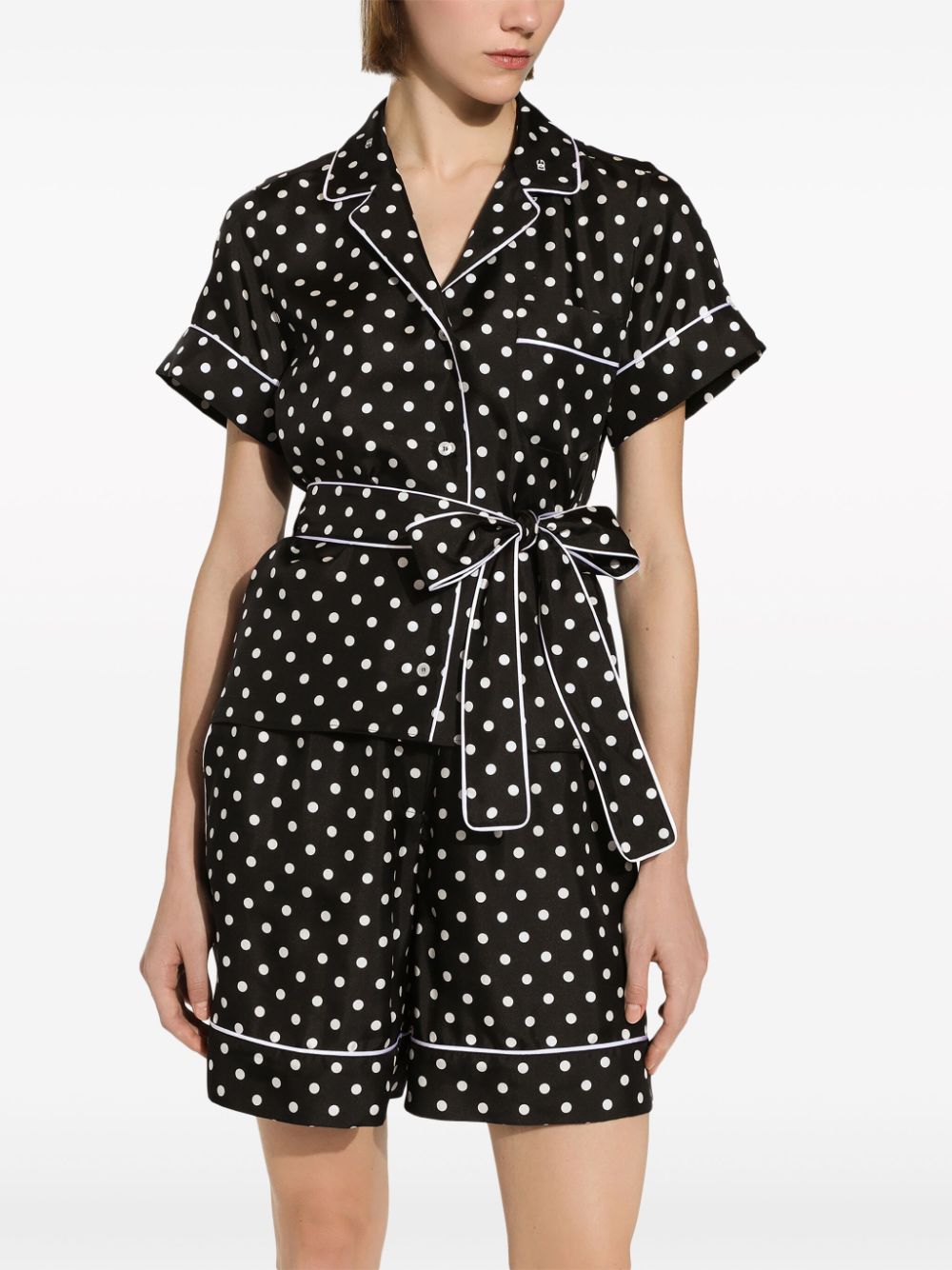 Dolce & Gabbana polka-dot print silk shirt - Image 5